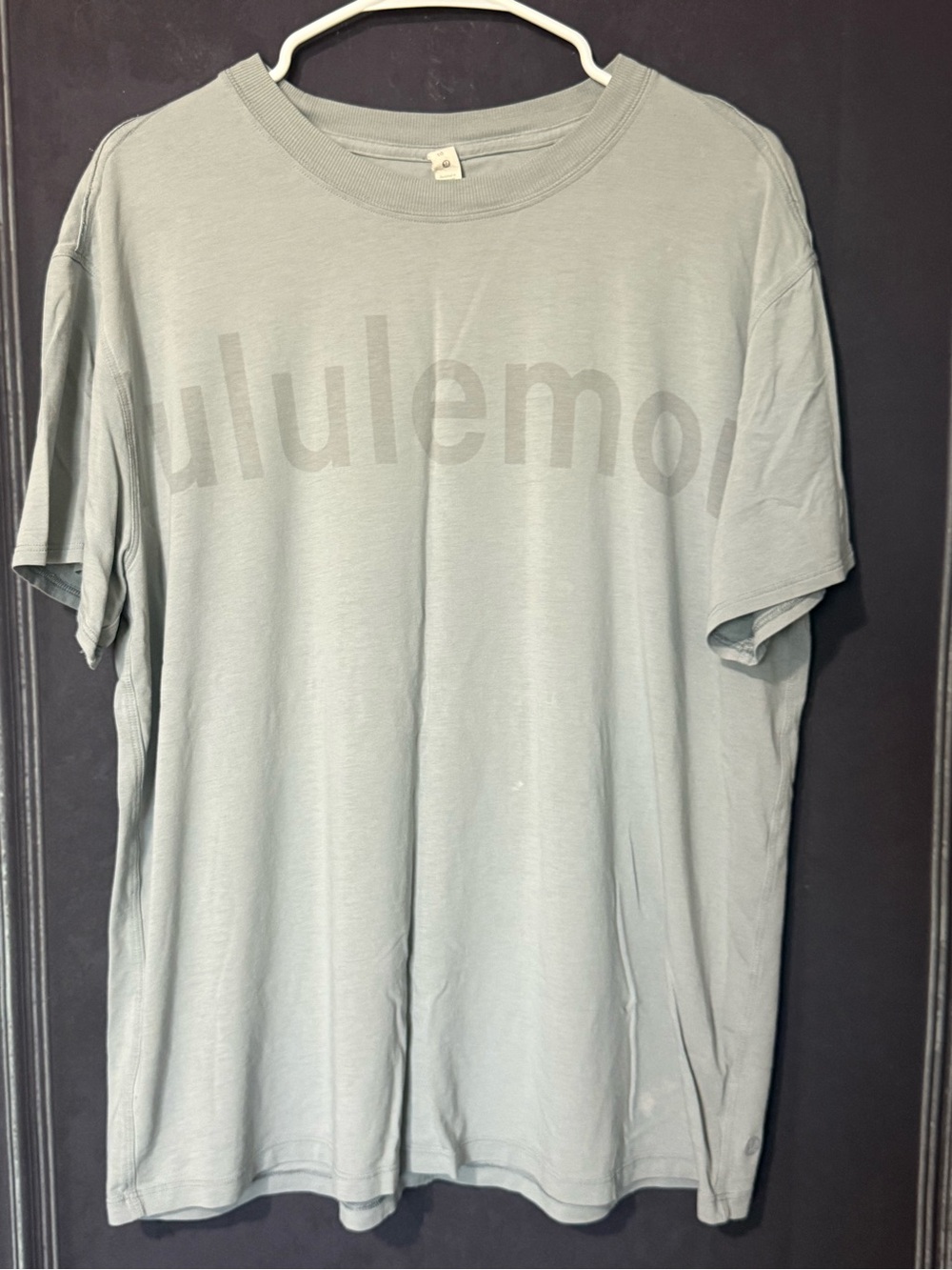 lululemon athletica Spellout Short Sleeve Tee — Light gray (read)